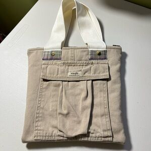 Upcycled, One Of A Kind Cargo Pants Pocket Fabric Bag